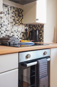 Kitchen at Caledonia Luxe Stays Short Lets & Serviced Accommodation