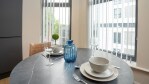 A bright airy space for those intimate meals.