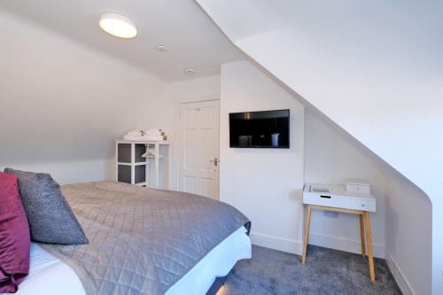 Smart TVs, powerful hairdryers and open wardrobes in each of Ben Shea bedrooms