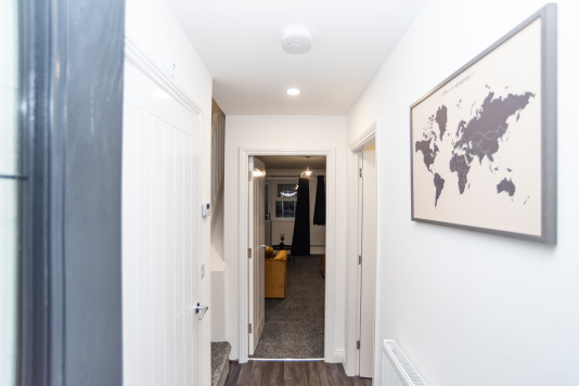 A clean, inviting entrance that gives guests a great first impression as they step inside.