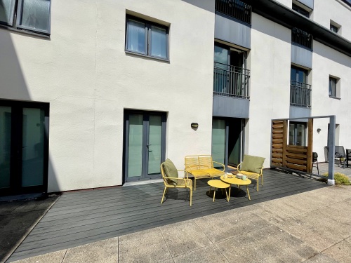 Sun terrace with outdoor furniture