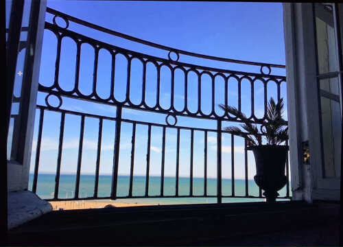 Moray Hastings - View from our unique balcony looking out to the sea