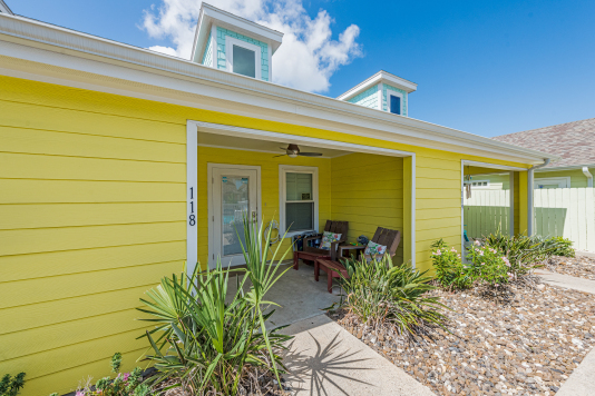 Unit 118, front and center of the smaller pool 