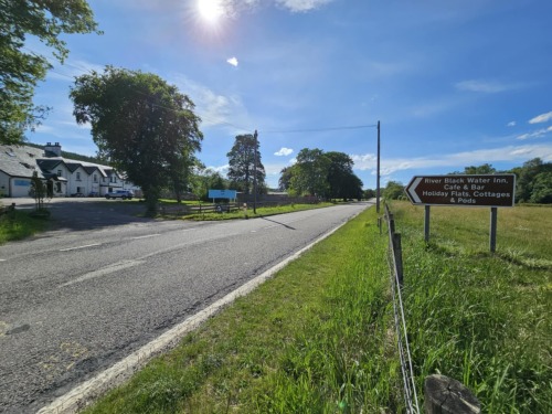 Entrance from A835 travelling from Dingwall/Inverness