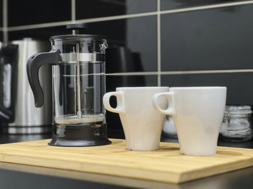Well-stocked kitchen ideal for short or extended stays.