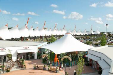 McArthur Glen Shopping outlet in Ashford, just 20 minutes away