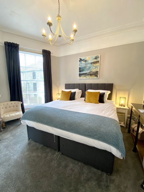 King-Deluxe-Ensuite with Bath-Street View-Room 1