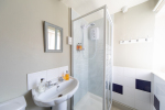 Bathroom 2 with sink and shower shown