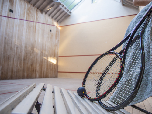 The listed building housing a Squash court