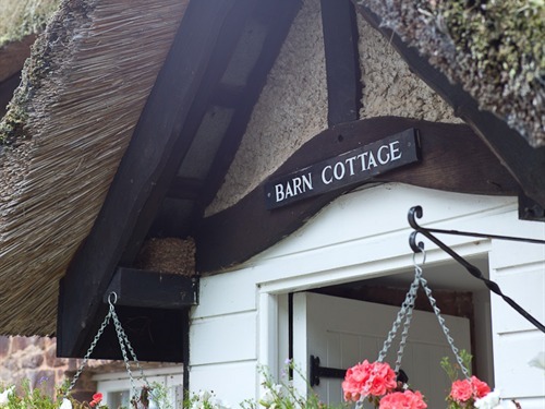 The characterful entrance to Grade 2 listed Barn Cottage