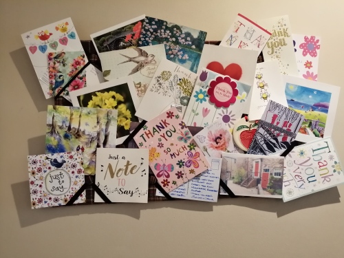 Wonderful Thank you cards from our guests at Ironbridge View Townhouse