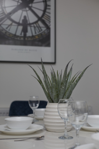 A comfortable dining space, perfect for family meals or casual dining