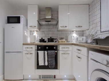 Kitchen in studio apartment 