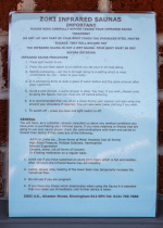Sauna Rules