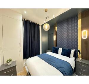 This photo represents the bedroom of the flat. 