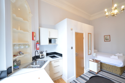 Triple Studio, With Kitchen and  Ensuite Shower & Toilet.