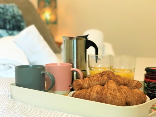 Breakfast in bed for a relaxed start to the day
