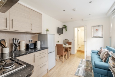 All in one kitchen/diner/lounge area 