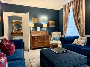 bureau in living room
