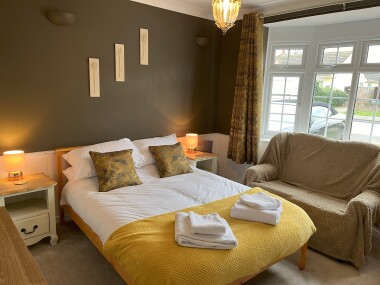 Bedroom 2 - Bright double bed with storage for clothes