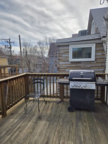 Enjoy the fresh air on this spacious shared patio, perfect for relaxing or socializing. Fire up the BBQ and savor a meal outdoors while taking in the peaceful neighborhood views!
