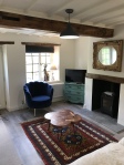 Fireplace in living area