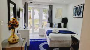 Bedroom and garden view 