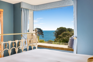 Bedroom 1 with sea views