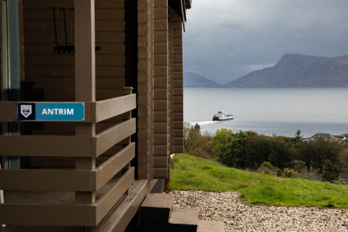 Entrance to Antrim Lodge- Sea view