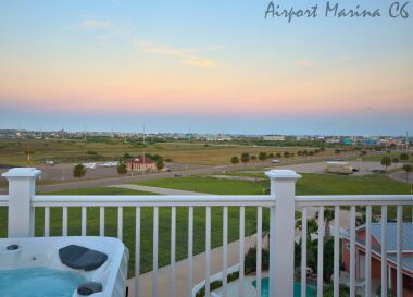 Mustang Island Airport is close, you can watch small aircraft come and go