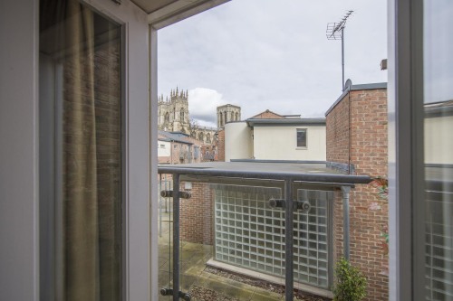 View of the Minster from Bedroom One. 