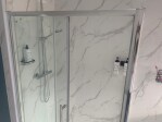 Ultra modern, airy bathroom