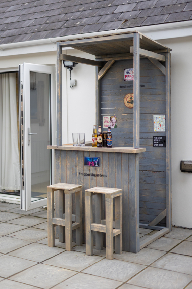 Outdoor bar area (drinks not included)