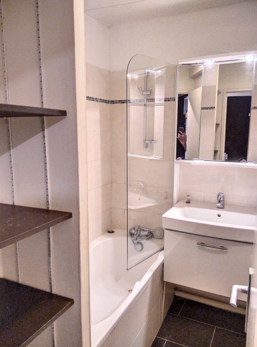 baignoire et simple vasque