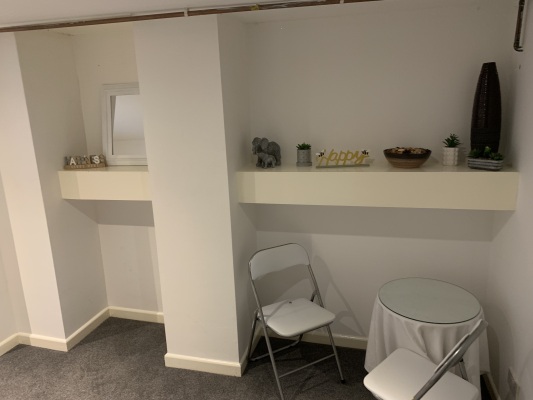 Bedroom table and mirror