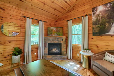 Smart Tv with gas fireplace