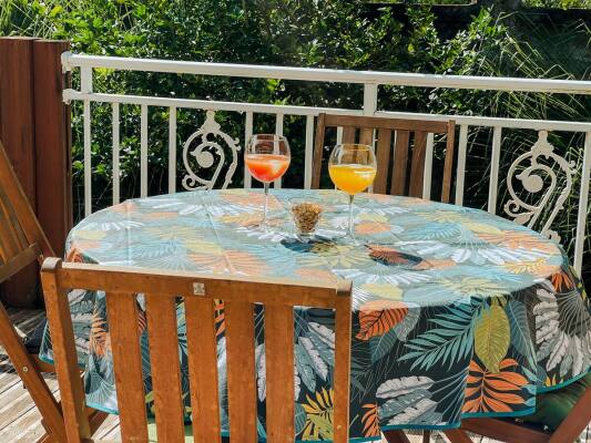 Terrasse et table à manger