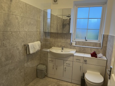 Walk in shower/ WC / vanity basin