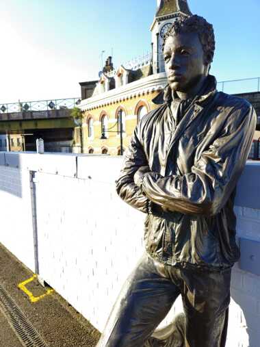 station and building