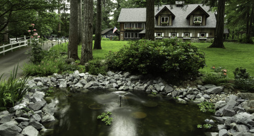 Manor House Front Lawn & Pond