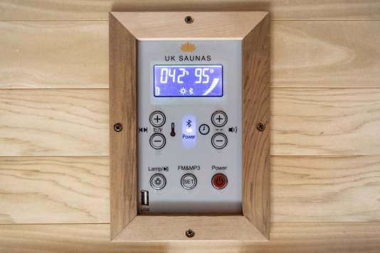 Easy-To-Use Sauna Controls - Enjoy our brand-new luxury sauna with simple, intuitive settings