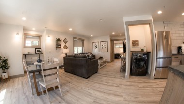 washer and dryer inside Suite