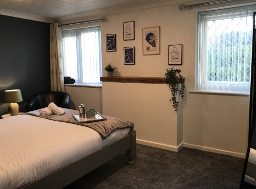 Bedroom 1 - Master bedroom with King size bed, wardrobe and seating area