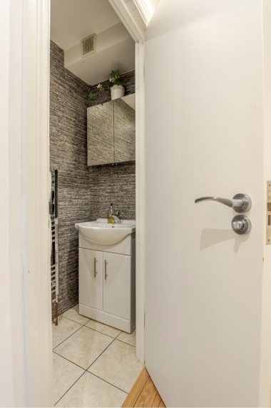 Shower room cabinet and sink