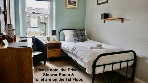 Room 5 - Single - Private Shower Room (Standard Rate)