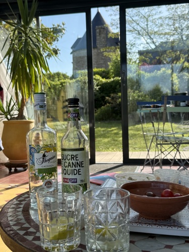 véranda sur jardin pour les apéritifs entre amis