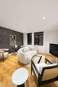 A beautifully designed and comfortable living area featuring a plush sofa, Netflix, Sky Sports, and Sky Movies — offering fantastic entertainment and the perfect space to relax, unwind, and enjoy your favourite shows, films, and live sport.