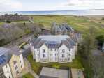 Aerial view of the apartment block