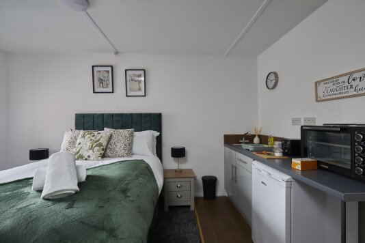 Sleep Peacefully in This Cozy, Hotel-Quality Bedroom