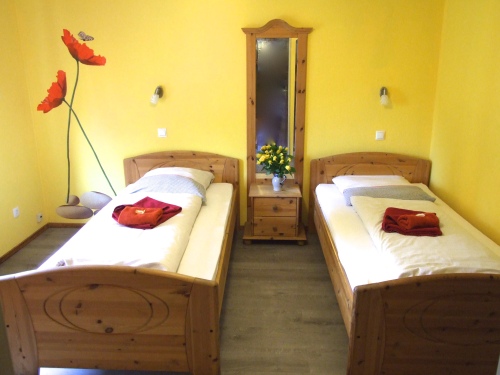 Doppelzimmer-Economy-Eigenes Badezimmer-Blick auf die Landschaft